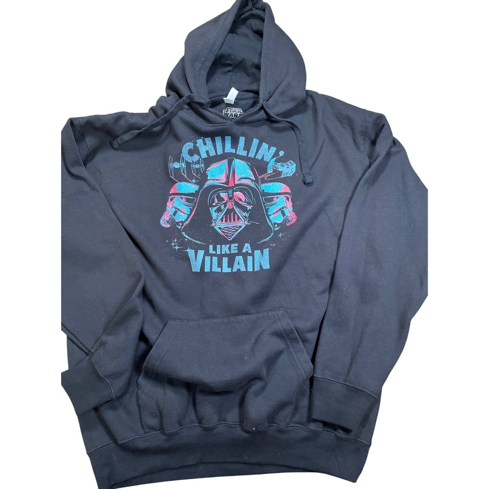 Star Wars Darth Vader Chillin Like A Villain Black Zuni Sportswear Hoodie Men L